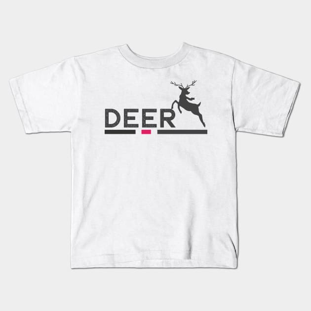 lovely deer Kids T-Shirt by norwayraw